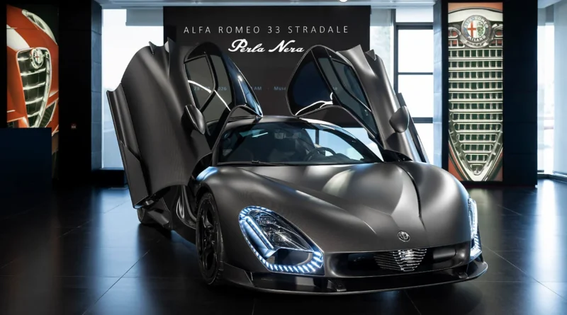 L’Alfa Romeo 33 Stradale Perla Nera è stata svelata al Museo Alfa Romeo di Arese